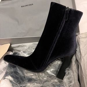 Balenciaga Women’s Knife Velvet Boots